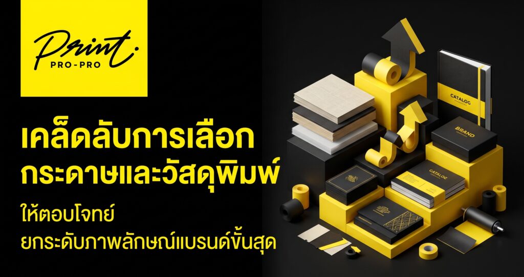 การเลือกกระดาษงานพิมพ์